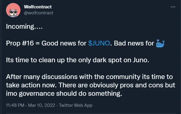 in hindsight, Cosmos was always ahead of its time.

emergency discretion existed before people had better words for it.

$JUNO <a href="/JunoNetwork/">Junø</a>  just made it look like community theater.