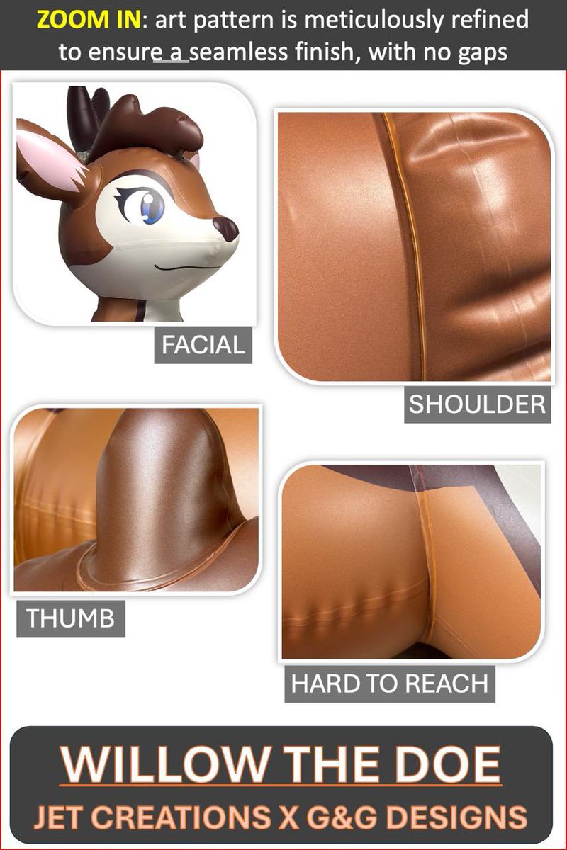 Chloe0905520's tweet photo. Zoom in and you’ll see the difference.
Clean artwork application, seamless finish, no gaps — even in the hardest-to-reach areas.
Willow the Doe

https://t.co/OZ5BxgW75B

#ArtInflatable #InflatableArt #DesignObject #Craftsmanship #ProductDesign #DetailMatters #Collection https://t.co/dNSJvBhFyk
