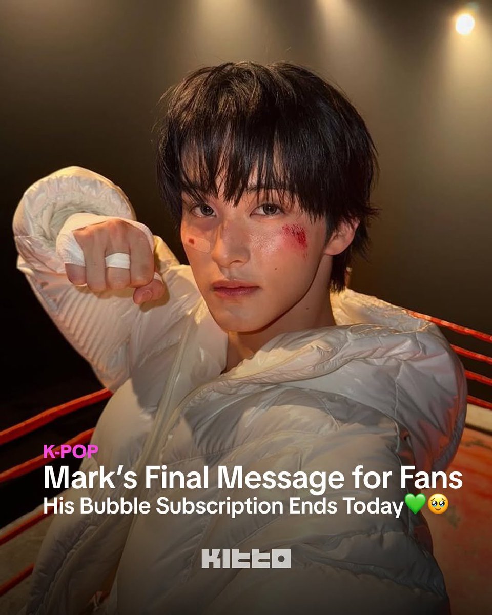 mybelovesun's tweet image. 260420 kitto.magazine instagram #MARK #마크 

Mark left a heartfelt final Bubble message for Czennies as his subscription comes to an end, and it was the most sincere thing we've read in a while. 🥹