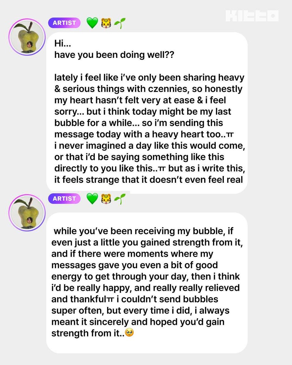 mybelovesun's tweet image. 260420 kitto.magazine instagram #MARK #마크 

Mark left a heartfelt final Bubble message for Czennies as his subscription comes to an end, and it was the most sincere thing we've read in a while. 🥹