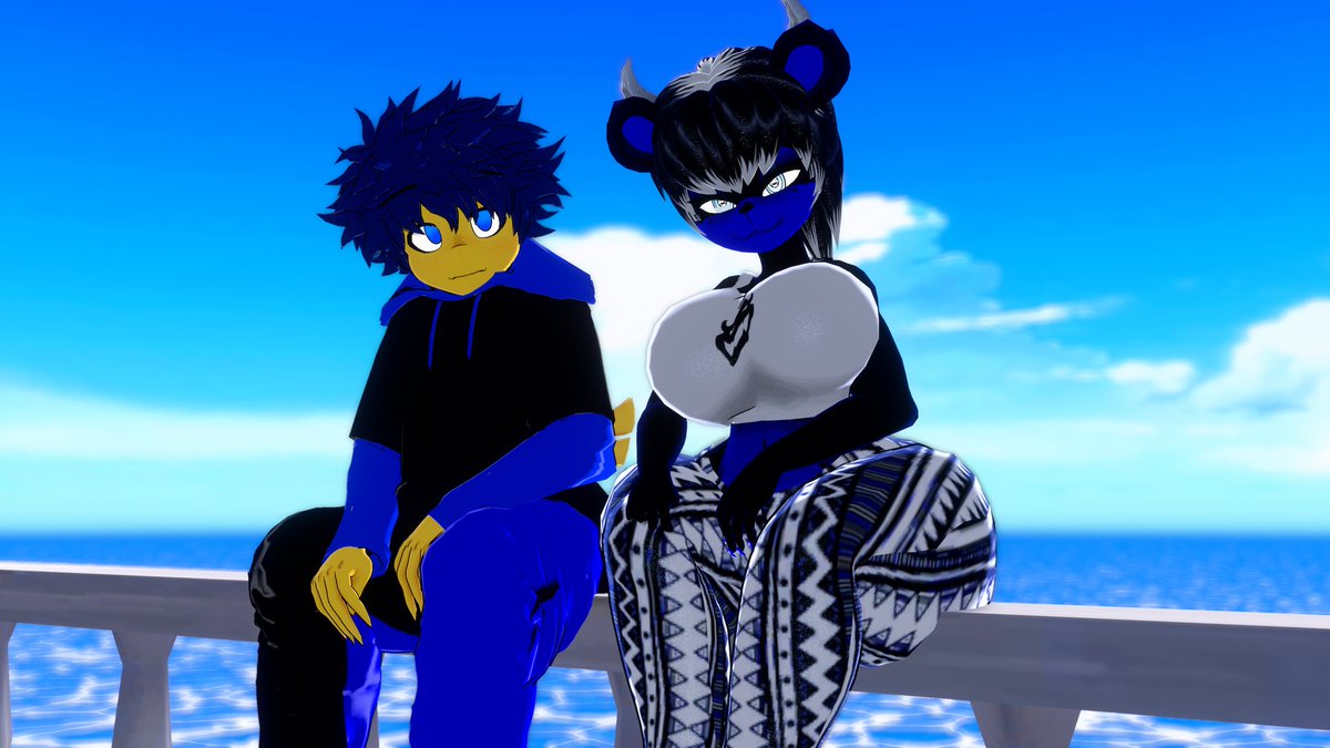 Bowser6791's tweet photo. Hanging out with friends was the BEST thing ever last night! 💙✨

Part 3

@BlueLighMaster 
@spideycan_ 
@/wolfinguard
@/Chronobeast

#Fnia #VRChat #FrenniFazclaire #Fazclaires #Bowser #fazclairesnightclub #frenninightclub https://t.co/4h8FJPKht4