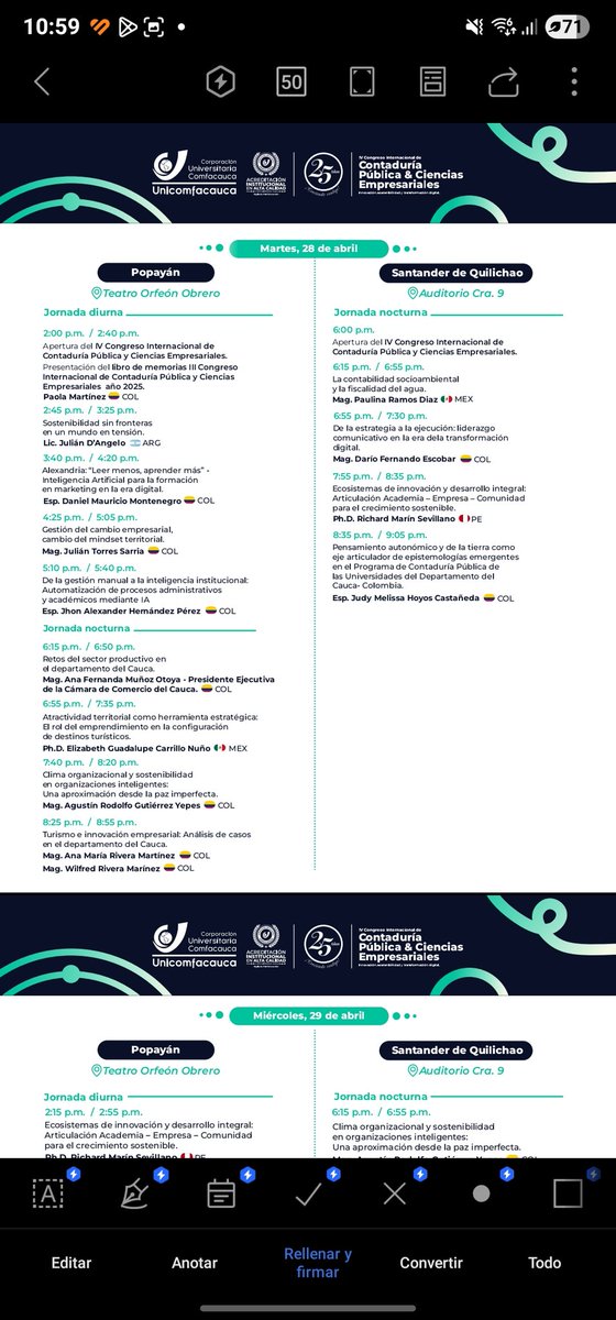 CGECauca's tweet photo. IV Congreso Internacional de Contaduría Pública &amp; Ciencias Empresariales, @UnicomfacaucaSQ

@CGECauca Participará con ponencia el 28 de abril - Gestión del Cambio

📍 Popayán y Santander de Quilichao
🗓️ 28, 29 y 30 de abril de 2026
✅ Inscripciones: https://t.co/jGonRBzWHg https://t.co/ppxUfhEE29