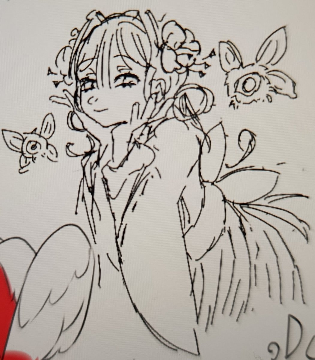 Aoi in a random art jam yesterday