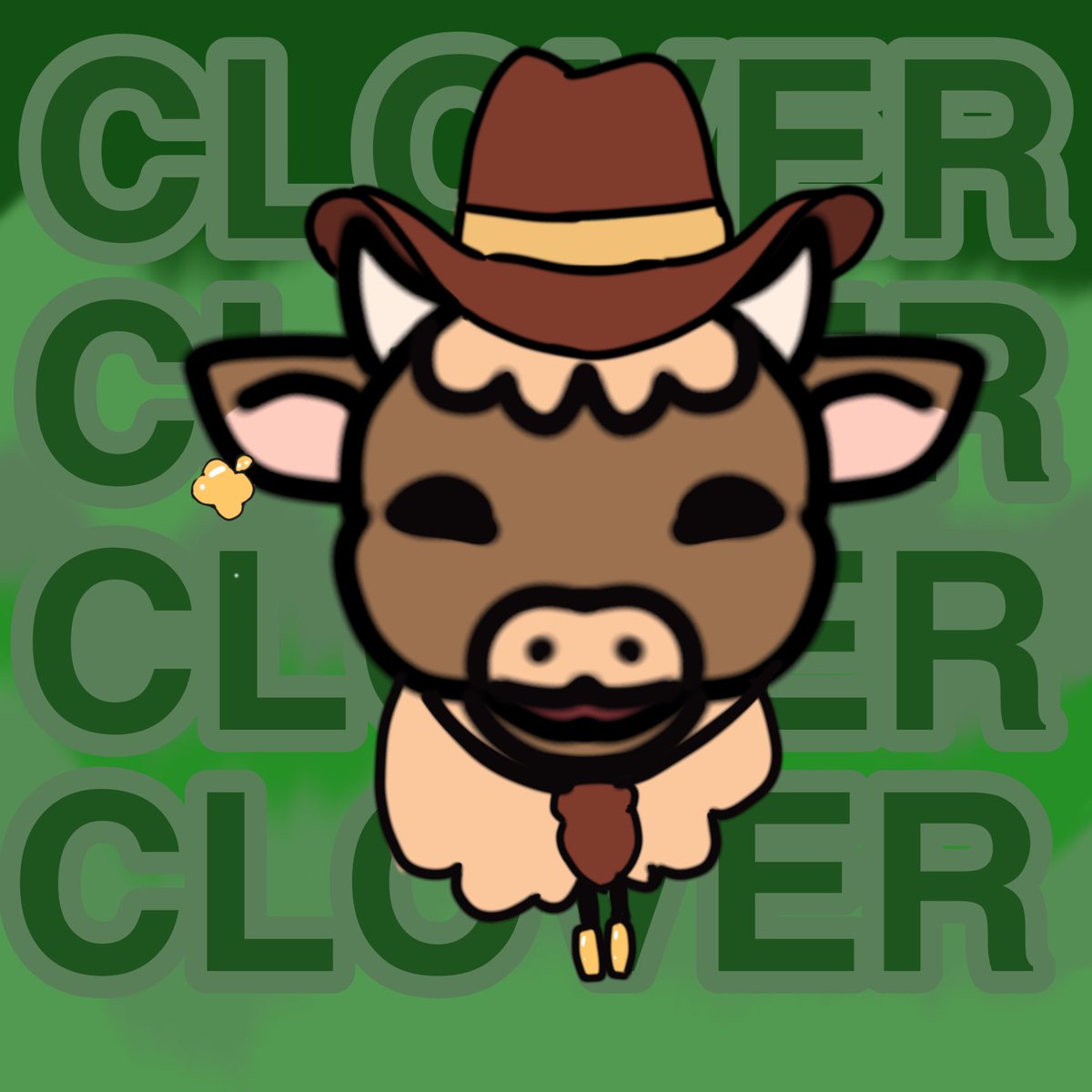 toxicxterror's tweet photo. So I do t usually make fan art but couldn’t resist making @MooMooClover . I just love their design and their streams are always so funny. https://t.co/KSCquOaNH4