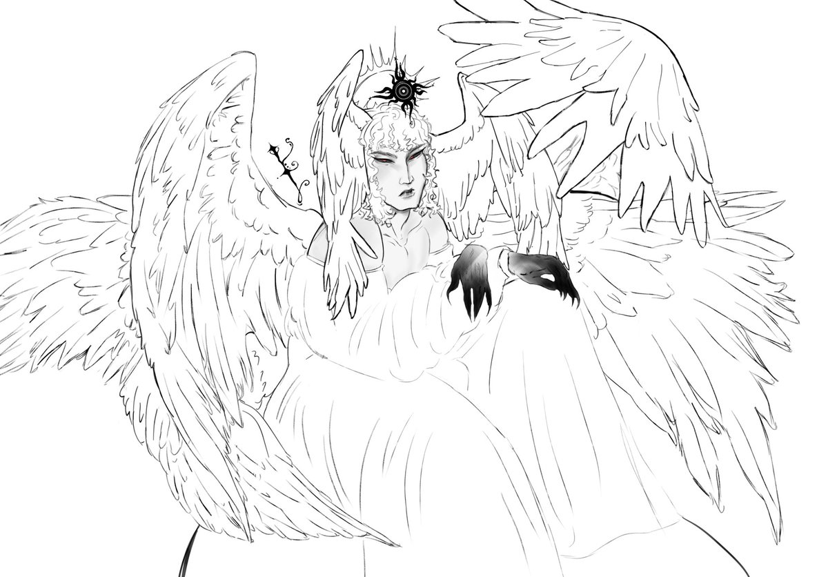 Yuyuriie's tweet image. This is my Lucifer, I made this drawing a few months ago and I plan to render it soon 🥲 But here's a little bit of my Lucifer for you all 🫵
#Hazbinhotel #Lucifer #redesign