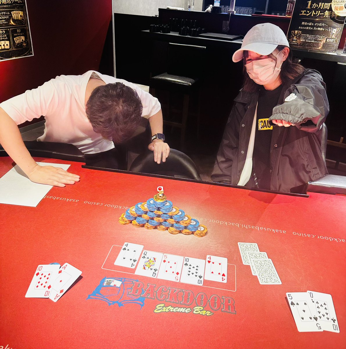 ASAKUSABASHI_BD's tweet image. 本日のトーナメント結果🌈

🥇キノピオさん
🥈こう太さん
🥉Kazuyaさん

おめでとうございます🎊

明日はJOPT連日割り初日❗️
熱い3日間が始まる🔥

#浅草橋　#SPADIE  #Backdoor