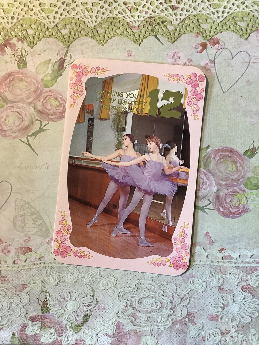 WatsonsVintage's tweet photo. NEW LISTING and Only ONE Available! VERY RARE Vintage Circa 1970s 12th Birthday Retro Photo Card featuring a Pair of Ballerina's in a Dance Studio - Ballet Lover 12 Year Old https://t.co/QTNvGKsvM0 via @Etsy #VintageCards #BirthdayCards #12YearOld #RetroCards #PhotoCards #Ballet https://t.co/RfjE9nONzF