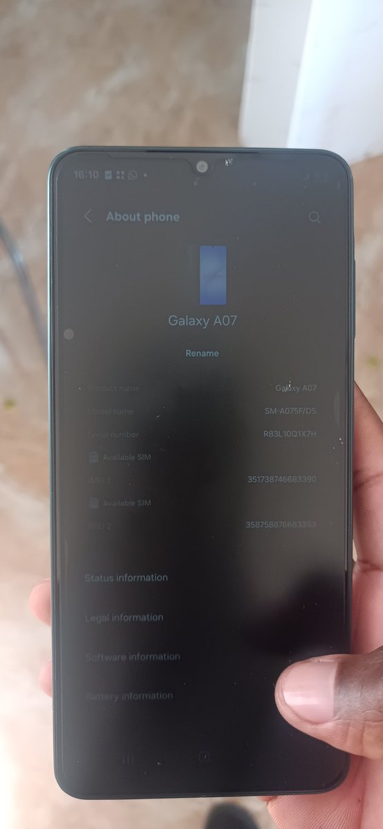 FreshKing_Ex's tweet photo. SAMSUNG GALAXY A07
TWO WEEKS OLD 
ALL ACCESSORIES AVAILABLE 
Battery 500Mah

Going for a Low Price 
Inbox 📥 
#0888206538 🤙 or WhatsApp https://t.co/48N85Y9sXj