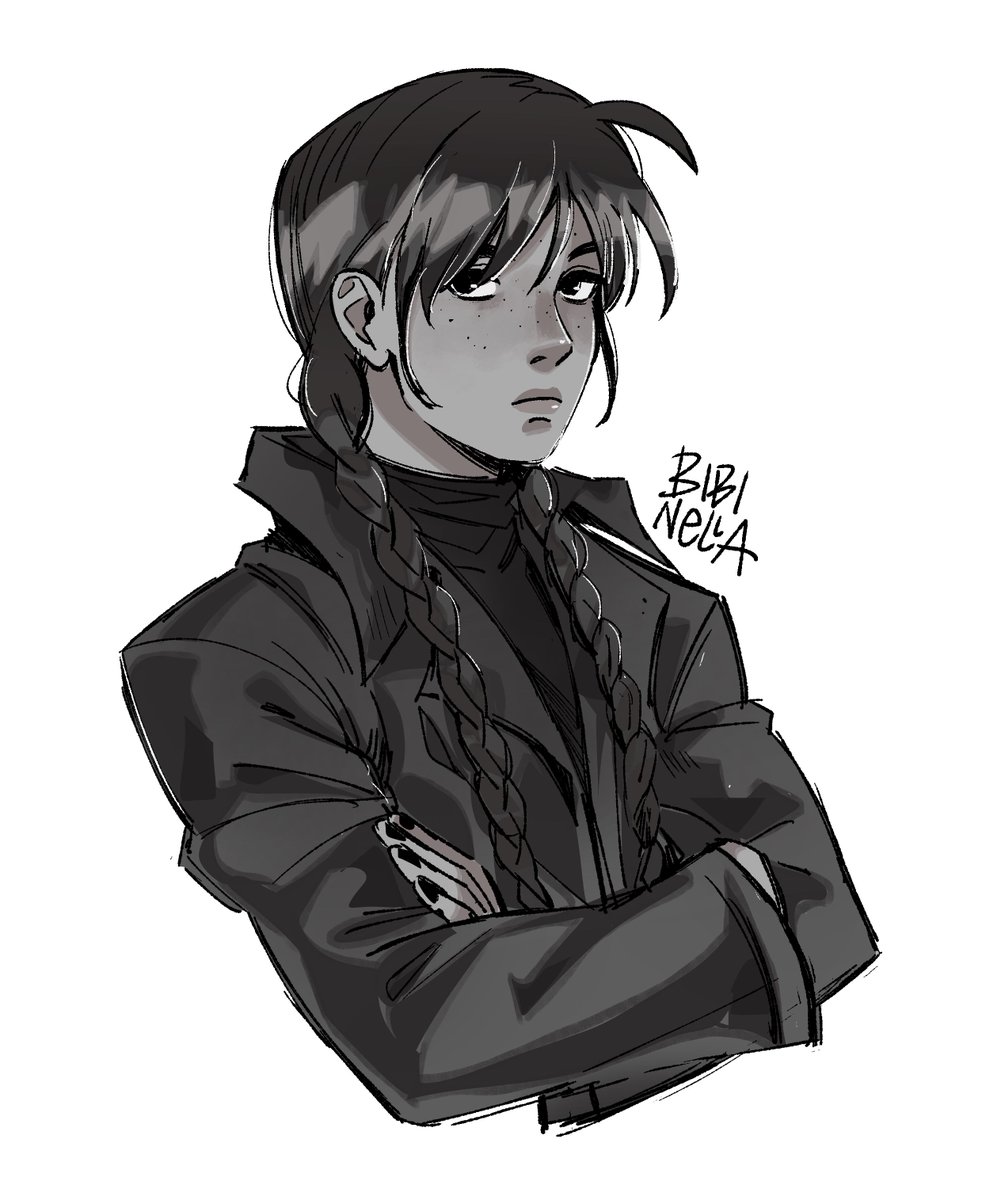 bibinella94's tweet image. Joining the Wednesday S3 look train 👀✨🖤 #wednesday