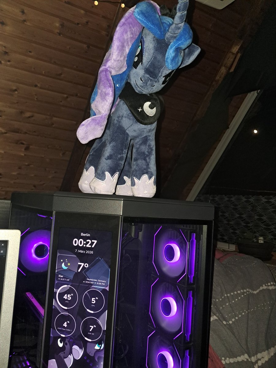 Wiggle456's tweet photo. @ktnh____ Don't have much merch, but this one I had to get. Luna is staying on my case when I go to LAN-partys xD https://t.co/qsgwe1FSjy