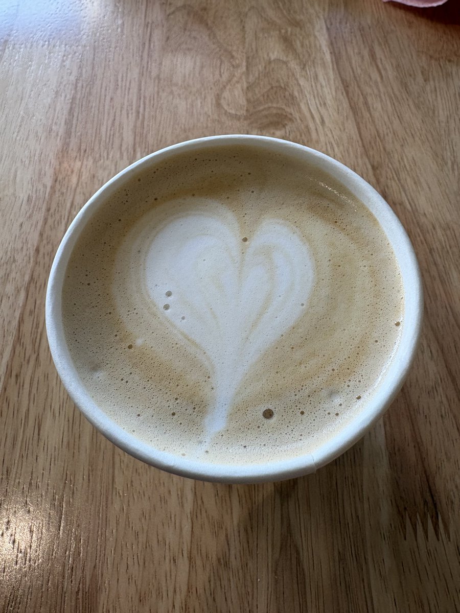 Orcinus68's tweet image. Once again forced out for #latte again today 😋 Second one was in takeaway cups as their dish washer broke down 😮