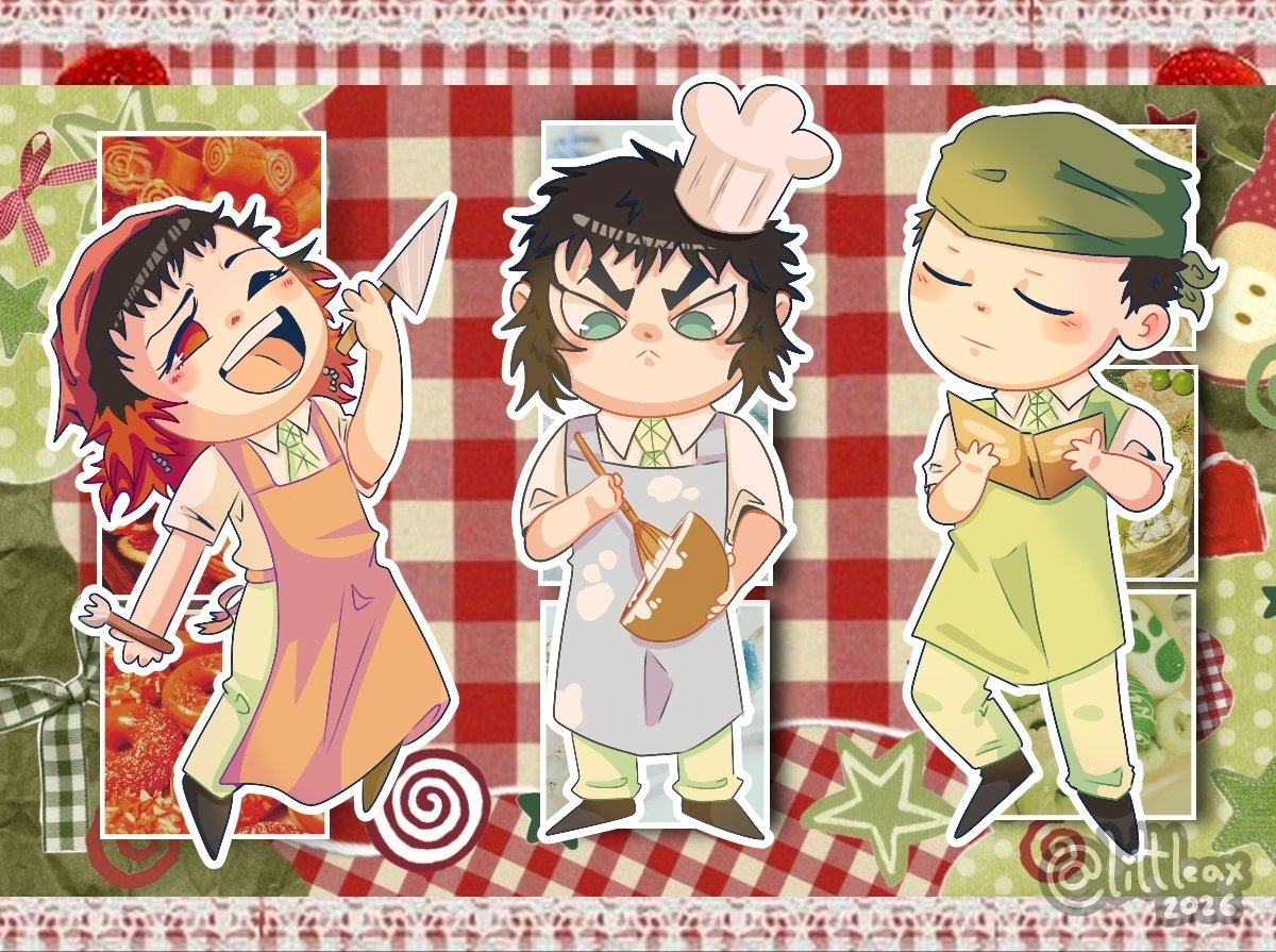 littleax__'s tweet image. Kaigaku and his allies are baking - Susamaru is just there to eat
#kny #spytrio