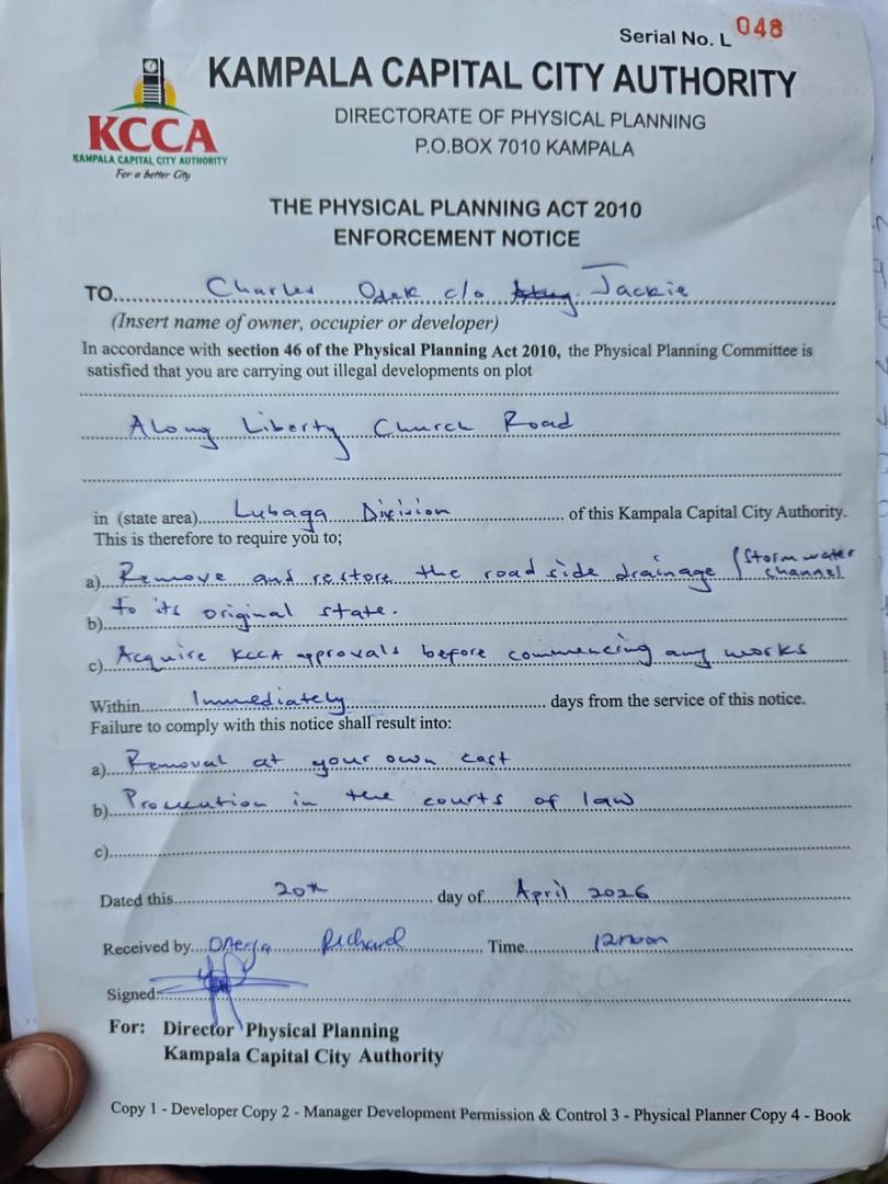 Kampala Capital City Authority (KCCA) tweet media
