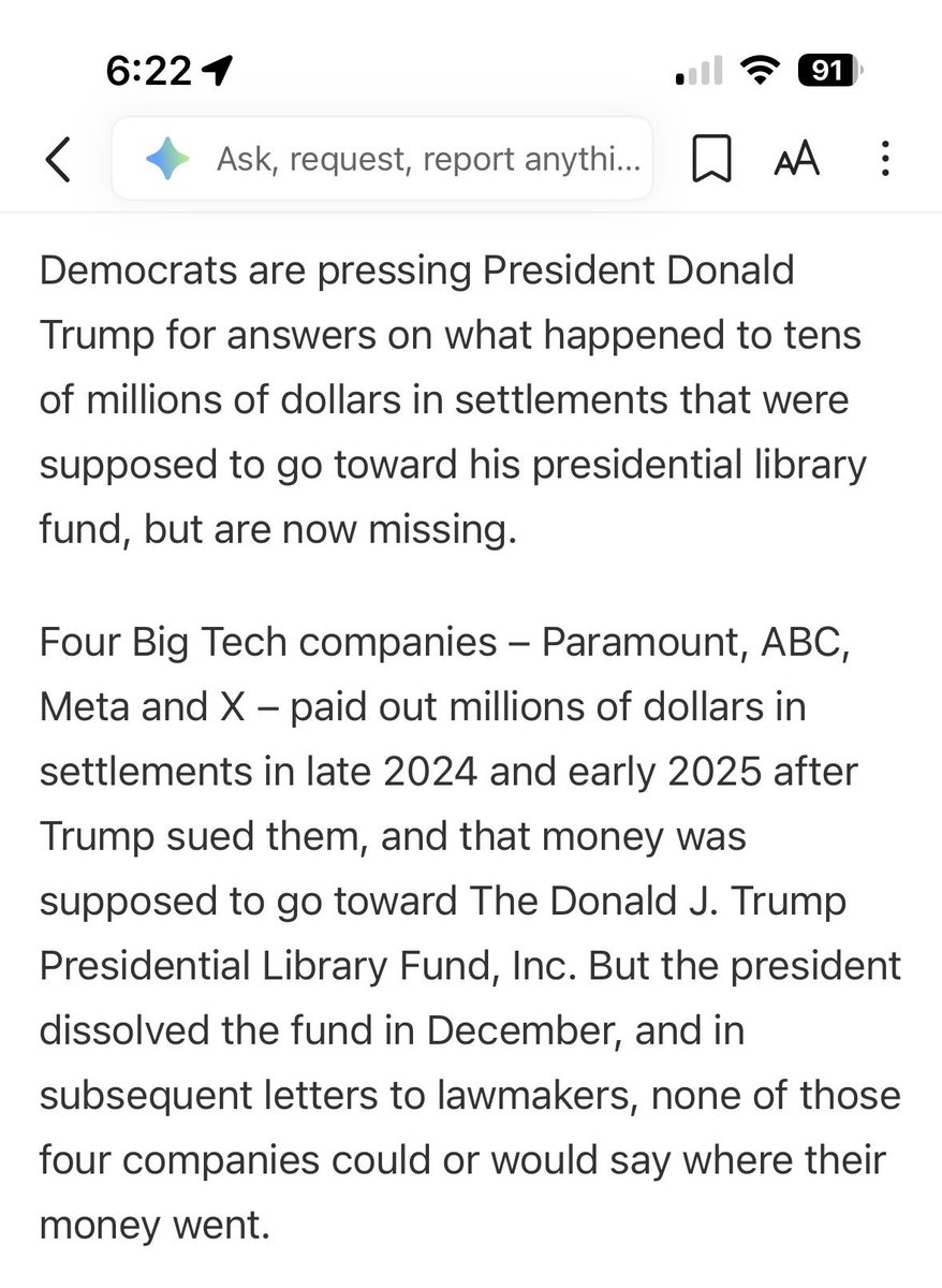 Straight into Trump’s pockets, just like every other fund set up with his name.