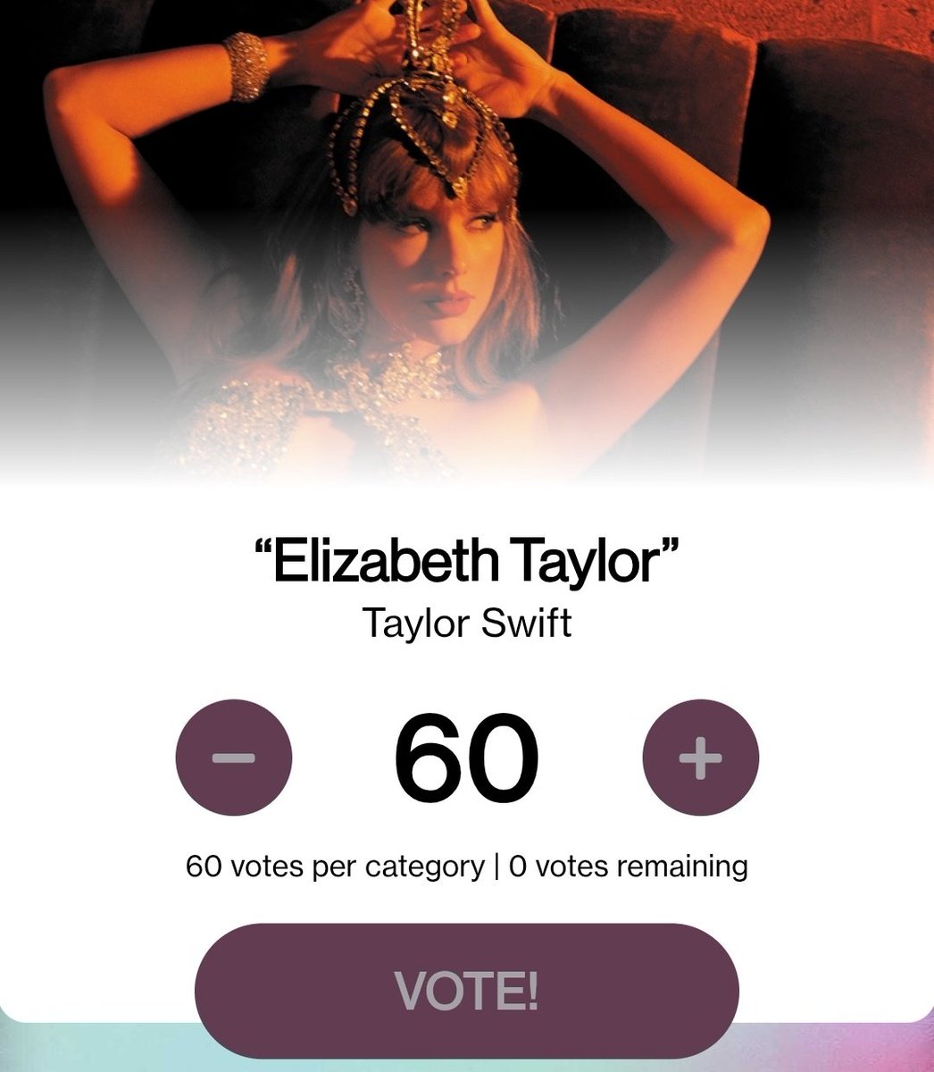 ‼️| IT’S TURBO TUESDAY!

Every vote counts DOUBLE today, this is our chance to really show up for Taylor. Let’s make it count.

ama.votenow.tv
