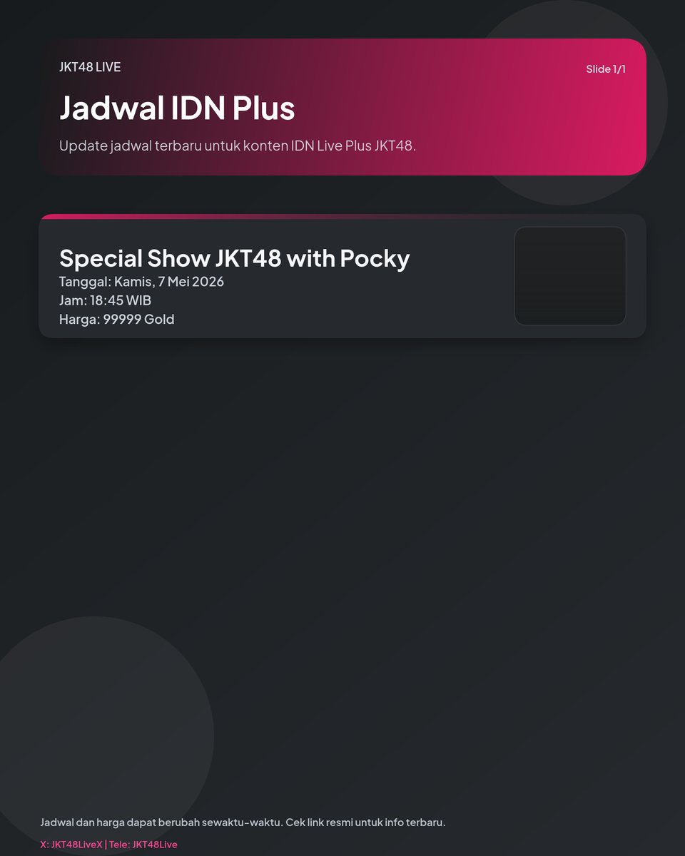 JKT48 Live tweet media