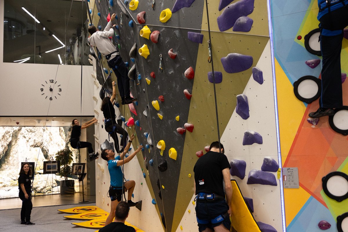 focusbcps's tweet photo. Day 2 of our Kick-Off had a very clear theme: climbing! 🧗 Started the morning with a class at the hotel and it turned into the most energising moment of the day! 
The team got competitive fast, kept going for “one more try,” and surprised themselves in the process😁
#KickOff2026 https://t.co/g8dA3HlNZc