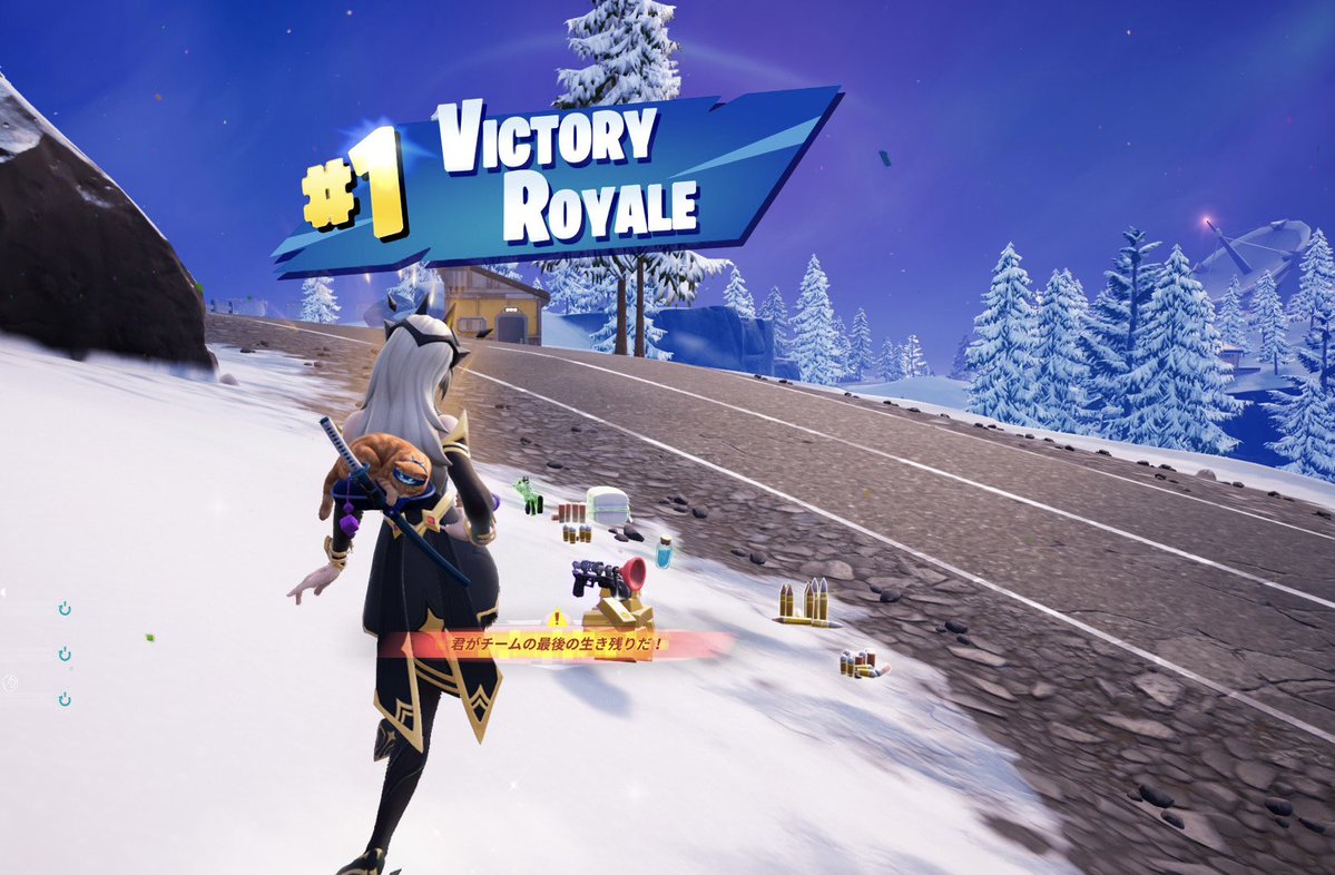 昨日のフォートナイト

先日に続きいつめんでゼロビルドリロードにてビクロイ3回👑👑👑

リロードなのに途中でぬける野良キッズ(おじさん？)だるいね

抜けられたあともしっかりビクロイしましたよ

GG