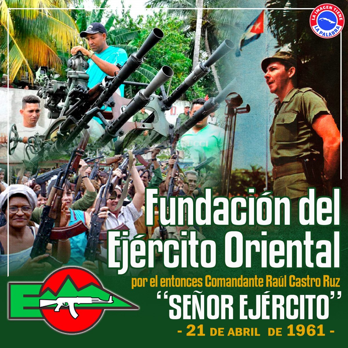 En el 65; aniversario de la fundación del Ejército Oriental, muchas felicidades a los integrantes del " Señor Ejército"
#RíoCauto
#CubaViveEnSuHistoria
#CubaVencerá 
#EducaciónGranma 
#EducaciónRíoCauto
