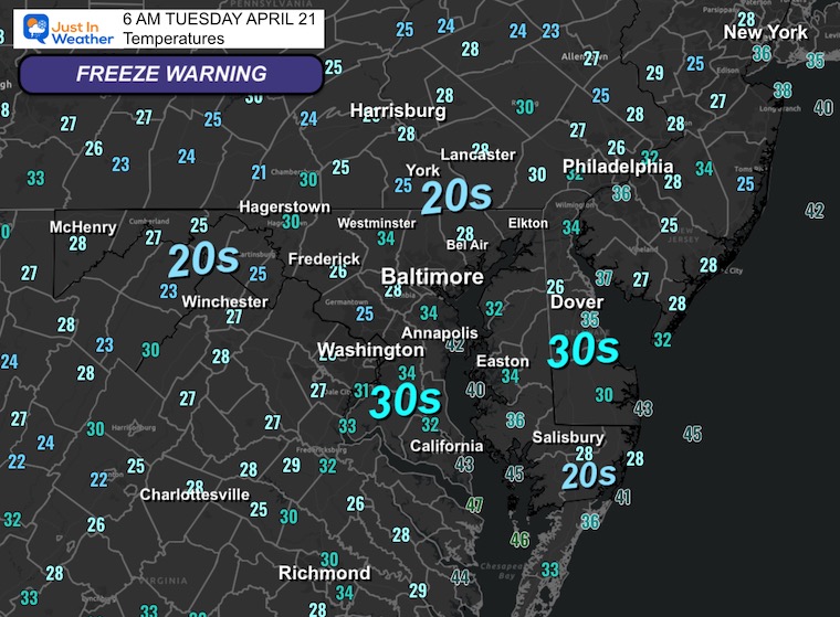JustinWeather's tweet photo. Good Morning it’s TUESDAY April 21
🧵 1 of 3
🧊 🚗 You may want to warm up your car a few minutes early
🥶 ⚠️ DEEP FREEZE THIS MORNING
☀️ Sun will warm us up in a hurry
👇 https://t.co/8viHaJph2n