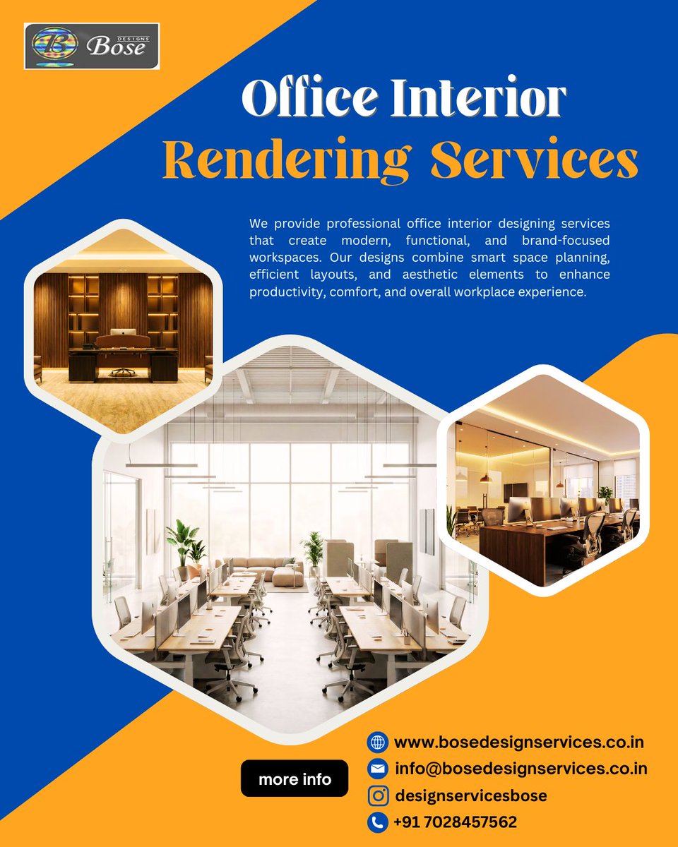 kkrbosedesign's tweet image. Visualize your workspace before it’s built. 🏢
Our Office Interior Rendering Services deliver realistic visuals that help you design, plan, and create productive work environments with confidence.
#OfficeInterior #InteriorRendering #3DRendering #WorkspaceDesign