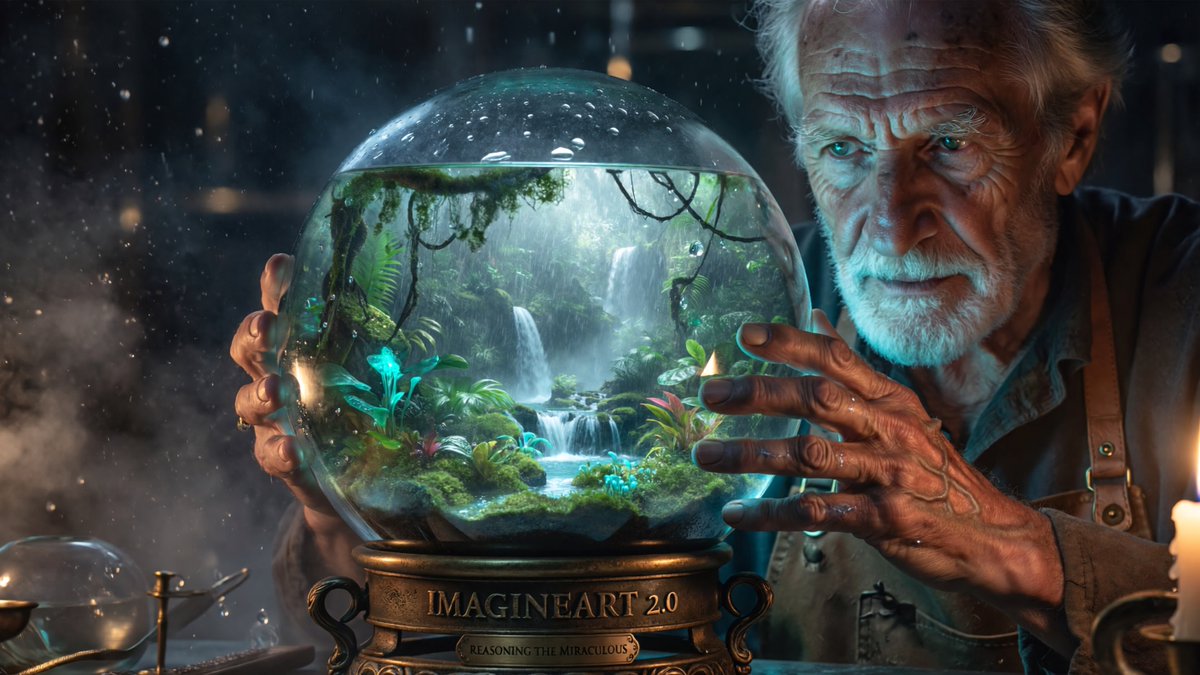 Holding a miraculous world. The detailed, weathered hands of a master craftsman, captured with photorealism by ImagineArt 2.0. A complex display of internal bioluminescence and external candlelight in perfect reasoning.

#ImagineArt2Creatathon
<a href="/ImagineArt_X/">ImagineArt</a>
<a href="/imagineart_creo/">ImagineArt Creators</a>