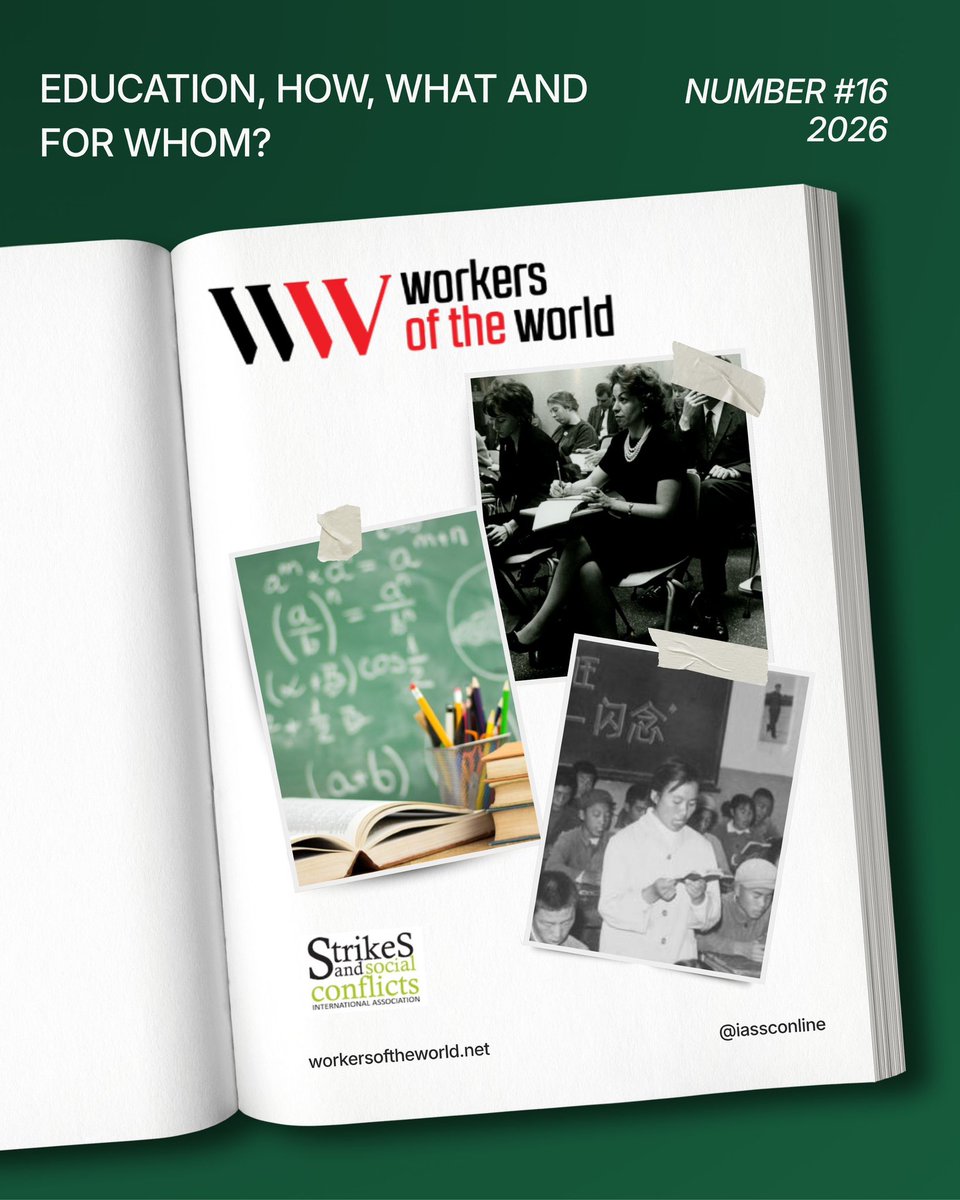 iassconline's tweet image. NEW 🚨| The latest issue of our workers of the world journal is now out. 

This issue focuses on Education, how, what and for whom?

Read and share here: 
workersoftheworld.net

#IASSC #InternationalSolidarity #Education