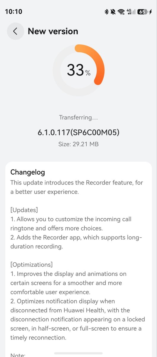 LivingInHarmony's tweet photo. 'HarmonyOS 6.1 for Fit 4
they finally added a Recorder app'
#HarmonyOS6 #Update #WatchFit4 #Series #OTA #Recorder #App #Huawei https://t.co/BpxtzJ9pgK