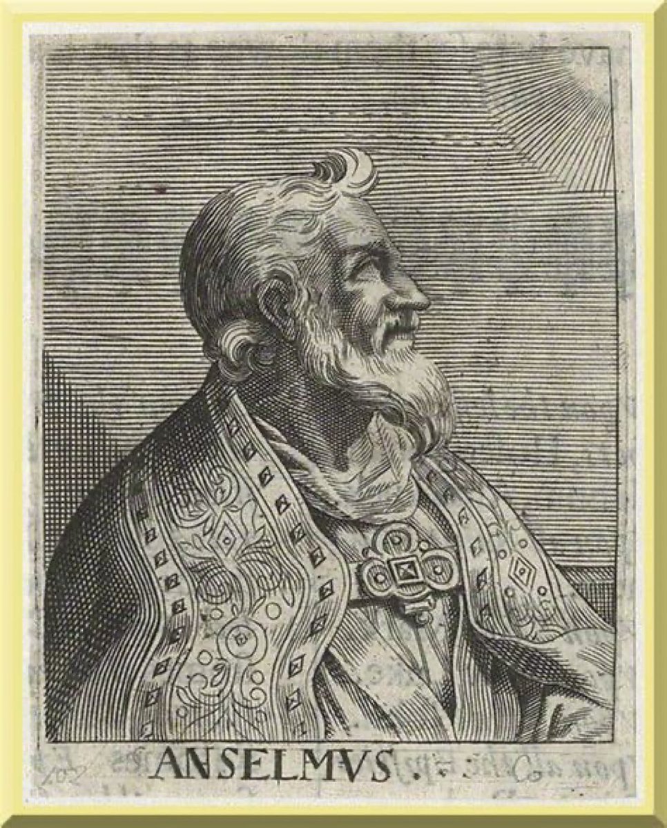 #OTD April 21, 1109: 
Anselm of Canterbury, Archbishop of Canterbury, dies at about age 76.
A central figure in medieval theology, he is remembered for the principle credo ut intelligam (“I believe so that I may understand”), his articulation of the satisfaction theory of the