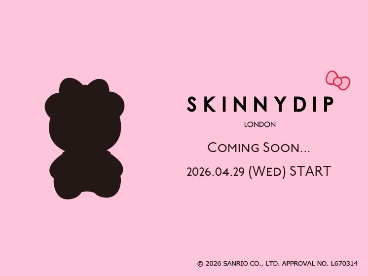 SkinnydipJapan's tweet photo. とっても小さい"スウィート"な予感🧸🎀

2026.04.29

Coming soon...

⑅ ⑅ ⑅ ⑅ ⑅ ⑅ ⑅ ⑅ ⑅ ⑅ ⑅ ⑅ ⑅ ⑅ ⑅
SKINNYDIP LONDON 
POPUP STORE in ルミネエスト新宿 
4/18〜5/6まで開催中
⑅ ⑅ ⑅ ⑅ ⑅ ⑅ ⑅ ⑅ ⑅ ⑅ ⑅ ⑅ ⑅ ⑅ ⑅

#スキニーディップ https://t.co/Jbr5IV70d0
