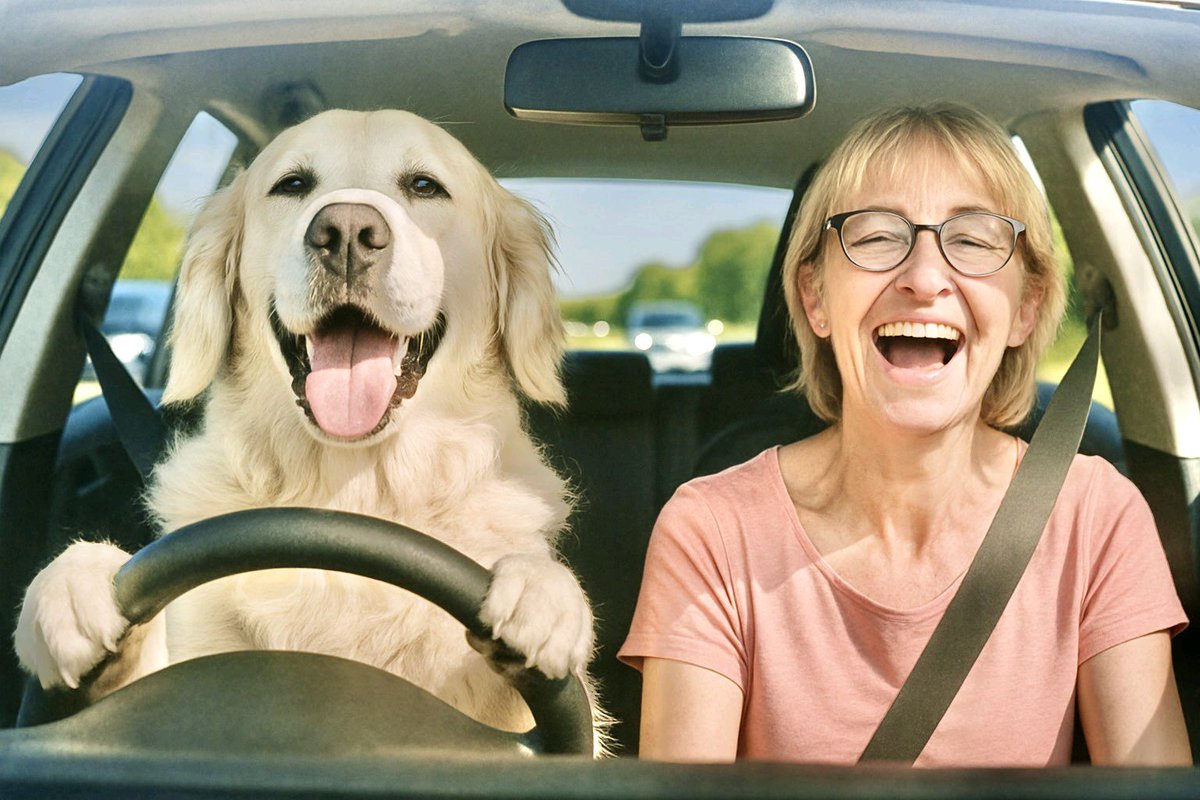 GoldretrieverUS's tweet image. Good Morning from the Golden Retriever Channel.    Doggo takes Mum out for a drivee.
Spring is coming '- time to play!

#springisnear #goldenretriever
(Greenfinch.Mrs IG)