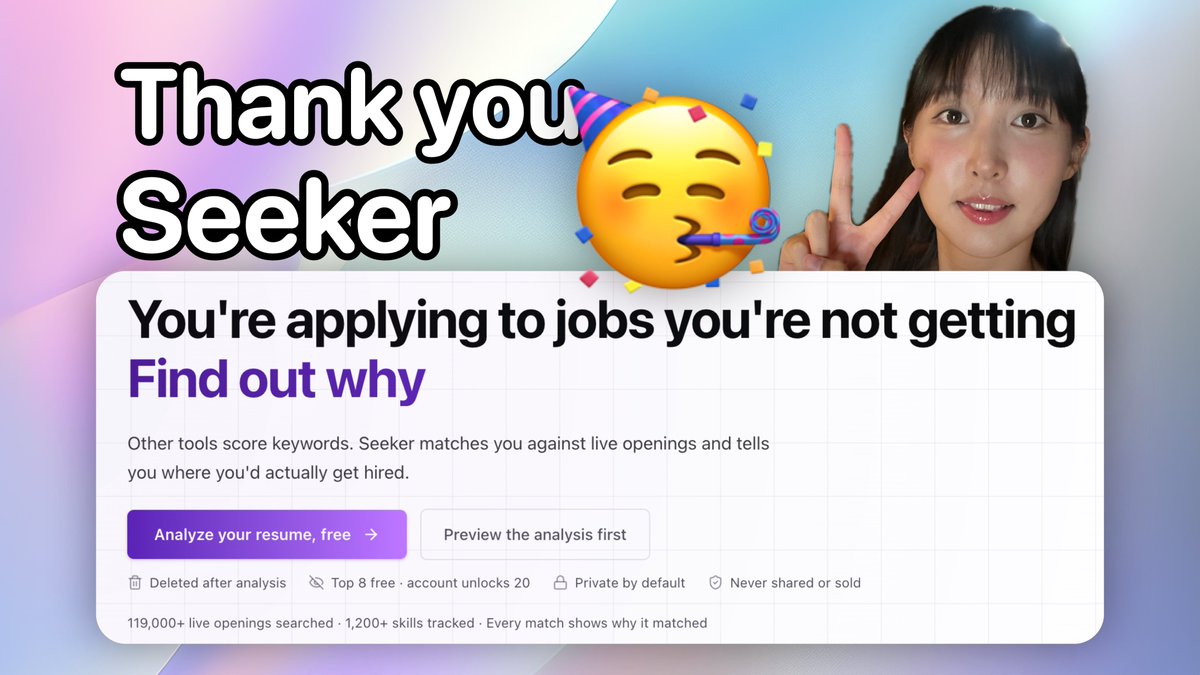 😭 FINALLY. FIRST. PREMIUM customer in April 🌷

My products didn't well perform this April so I even think of applying for Virtual Assistants.
Curious how far can my current resume take me on seekerscore .com!