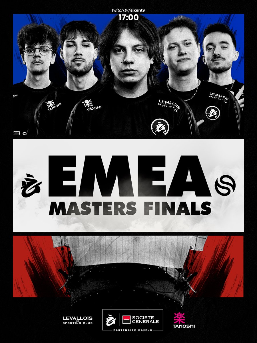 Galions_'s tweet photo. RENDEZ-VOUS AVEC L'HISTOIRE 🌟

GRANDE FINALE DES EMEA MASTERS CE SOIR 🤩

🆚 @SolaryTV 
🕔 17h00
📺 @SixenFR en direct de la Galions Party par Tanoshi

#NoMercy 🏴‍☠️ https://t.co/ff9fP3kRsO