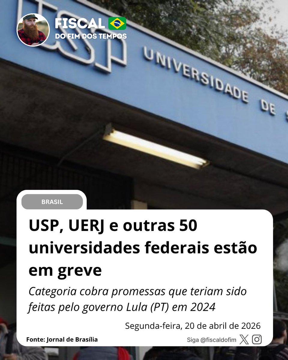 Fiscal do Fim dos Tempos tweet media