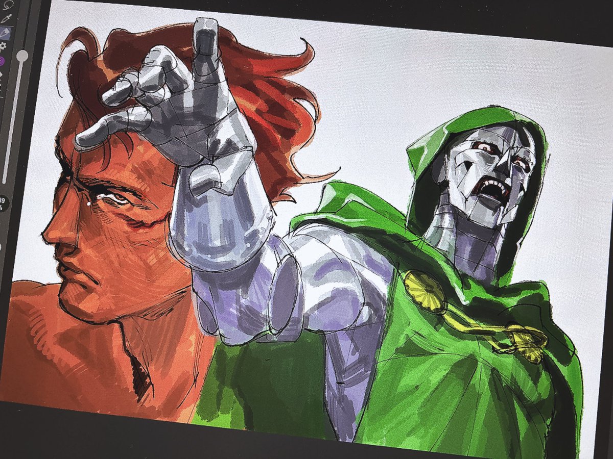 aktmnk_'s tweet photo. ドゥーム描きたかったんやね https://t.co/oaXQfxVOnb