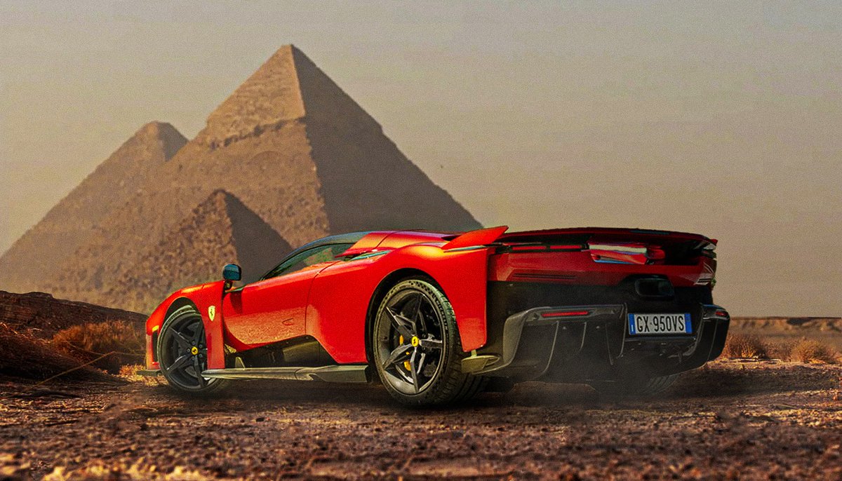 youseefK5's tweet image. - Here, history meets innovation…
where the sands tell the story of the beginning, and @Ferrari writes a chapter of creativity.
#ferrarif80 #ferrari #egypt #pyramids #f80 #Advertising #Ads #Giza #Design