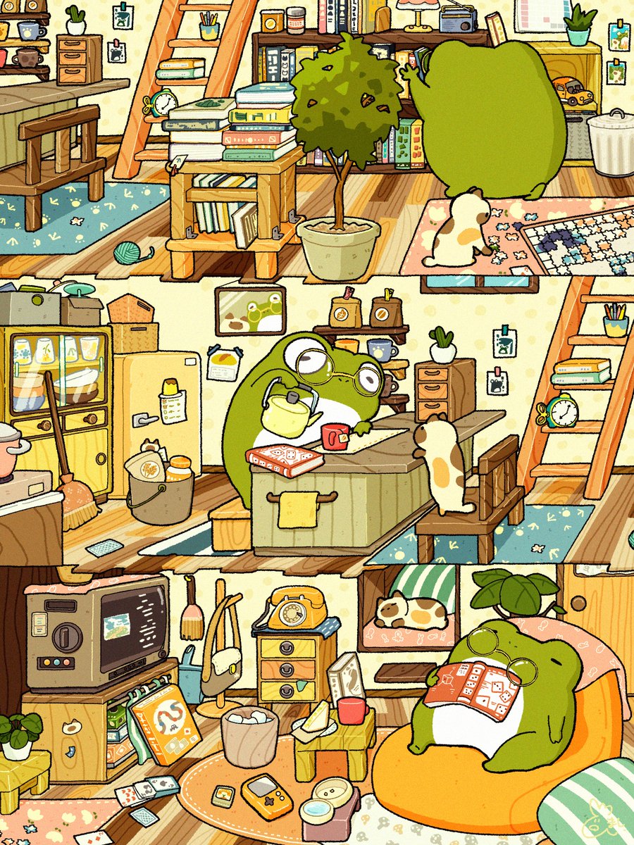 へいわな まいにち

 #今月のお題ごちゃ絵