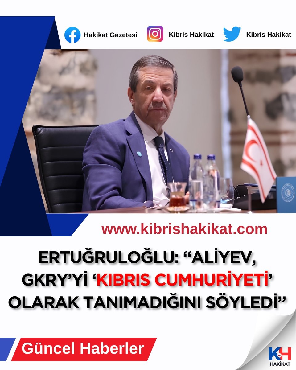 kibrishakikat's tweet image. 🟦 Dışişleri Bakanı Tahsin Ertuğruloğlu: “Aliyev, GKRY’yi ‘Kıbrıs Cumhuriyeti’ olarak tanımadığını söyledi.”

Antalya Diplomasi Forumu’nda KKTC’nin görünürlüğü ve ikili temasların önemi vurgulandı.

#KKTC #Diplomasi #ADF #Kıbrıs