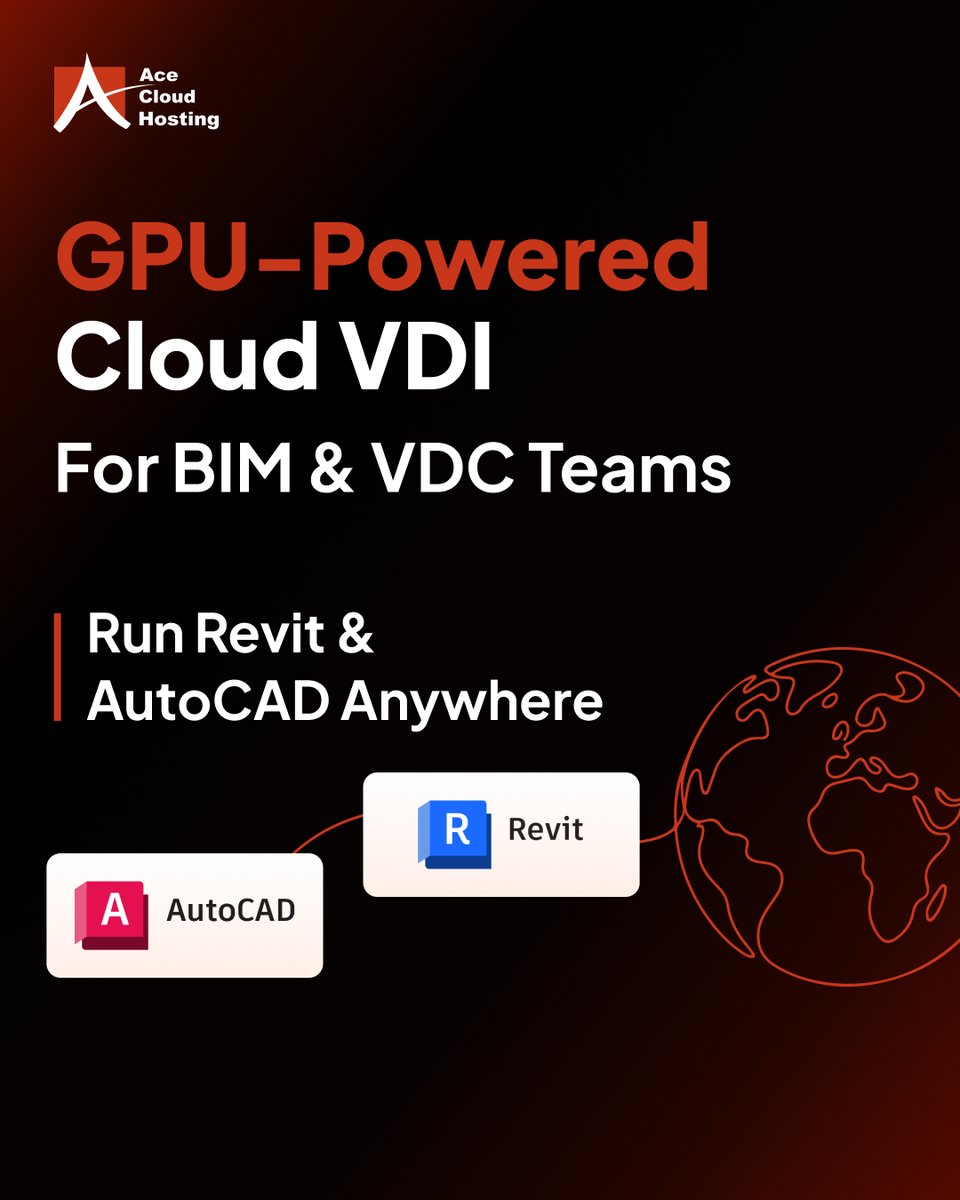 AceCloudHosting's tweet image. 👉 Explore the solution:
acecloudhosting.com/vdi/use-cases/…

Large BIM models. Heavy rendering. Remote collaboration.
Your local workstations shouldn’t be the reason projects slow down.

With Ace Cloud Hosting’s GPU-powered Cloud #VDI, #BIM and #VDC teams can run #Revit, #AutoCAD, and other