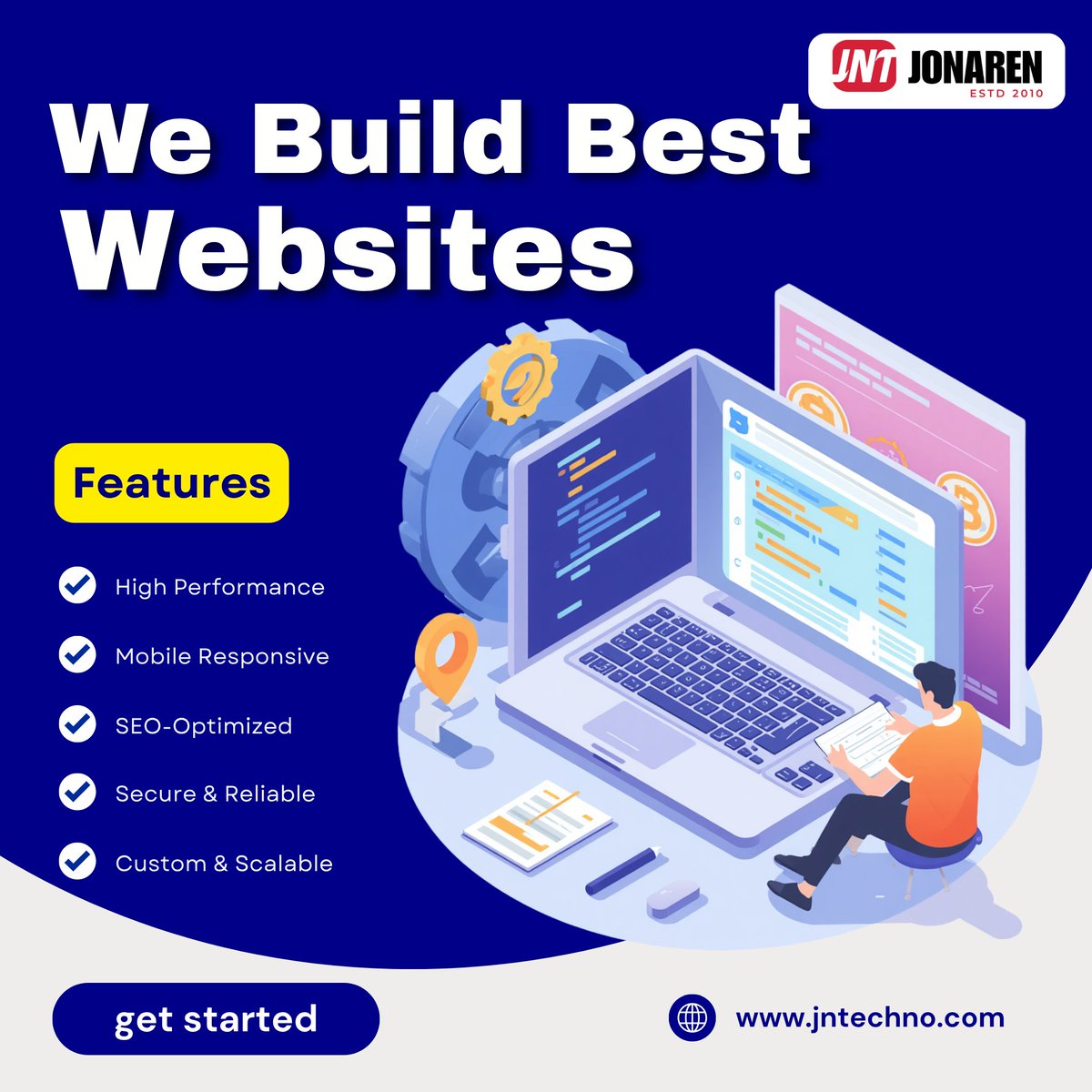Jonaren565's tweet image. Website Development Services 🌐🚀
Build fast, secure &amp;amp; responsive websites with Jonaren Technology Pvt. Ltd.
From UI/UX design to development &amp;amp; deployment, we create scalable websites that enhance user experience &amp;amp; drive growth.
Custom websites | E-commerce
#WebDevelopment #Web