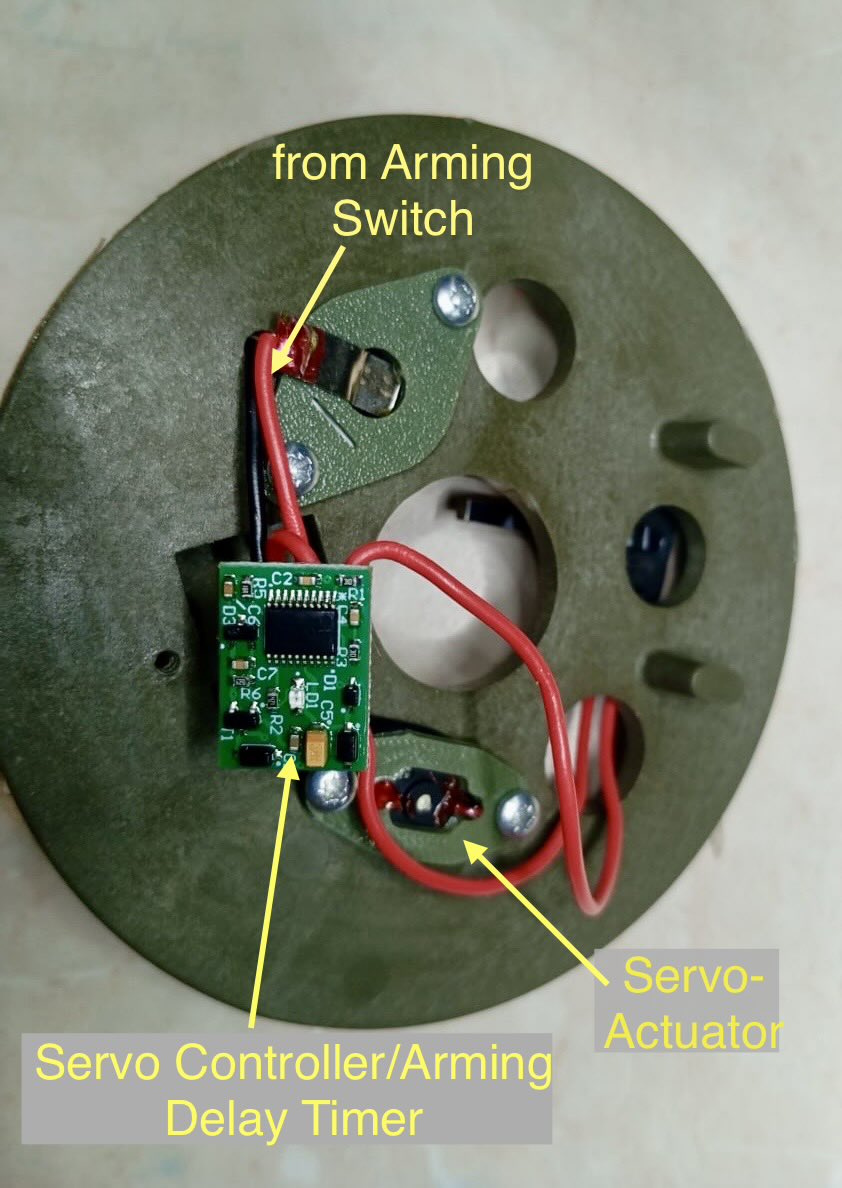 Arming Button Depressing the arming button closes the electrical switch, powering the ...