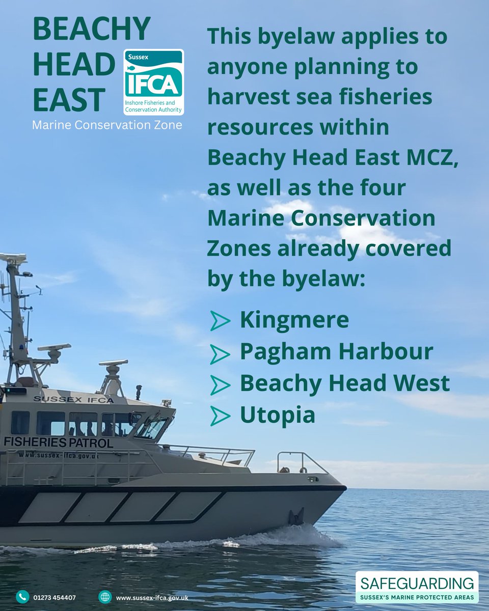 sussex_ifca's tweet photo. Beachy Head East MCZ is included in the Marine Protected Areas Byelaw to ensure effective compliance with its conservation objectives.
@sussex_ifca monitor through sea, shore &amp; drone patrols, alongside inspections + enforcement.

More info: https://t.co/d1I1XAGSlJ https://t.co/dXUa1JKkF7