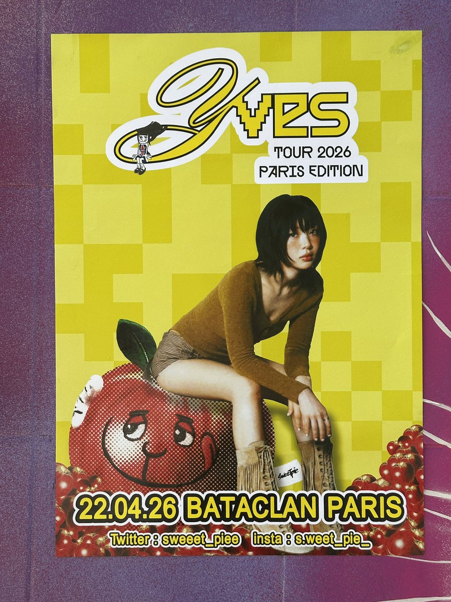 sweeet_piee's tweet photo. Hey engdus ! I post all the posters before the show ! 
The location : 
-kick café (12 rue Alexandrie)
-the matcha Paris (rue Pierre lescot)
-République (exit subway line 9) 
- Bataclan 
Tag/rt me is you see it ! See you tomorrow !🍊
#yvesinparis  #Yvestour 
@Yves___official https://t.co/iofppAAyAU