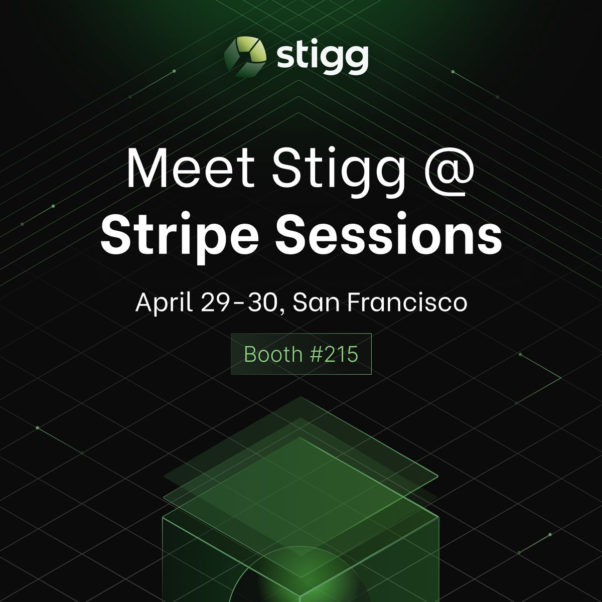 GetStigg's tweet photo. Billing is solved. The harder problem is what happens before the charge. Credits, limits, entitlements in the request path. That's Stigg.

At Stripe Sessions, booth #215. Live session with @MiroHQ + rooftop with @Supabase + @DreambaseAI. Builders only.

https://t.co/jUEDpMvGYh https://t.co/ZvWyYwdDiV
