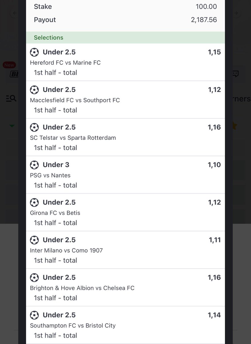 MissPeees's tweet photo. 1st half overs 🔥🫧

Code : 24SA3R

SportyBet 🔥🫧link : https://t.co/5yLuO0s8uM

🔞 18 || Ts &amp; Cs apply https://t.co/whh0zXIukK