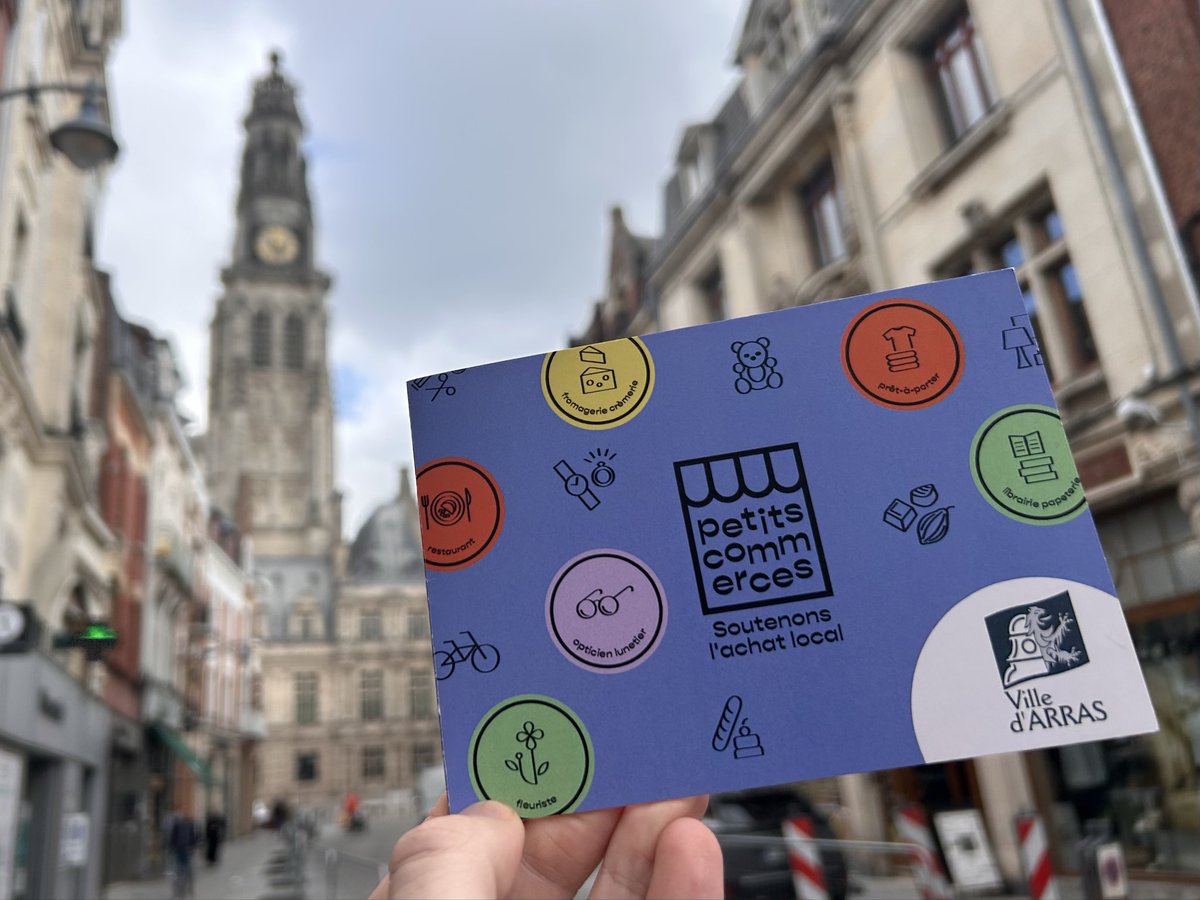 VilleArras's tweet photo. Et si votre prochain cadeau faisait du bien à toute une ville ? 🎁 

La carte cadeau Petits Commerces, c’est 50 commerçants et artisans indépendants d’Arras à portée de main, de 20 à 150€.

👉 https://t.co/zVvOGuv5br

#Arras #CommerceLocal https://t.co/vkekZFPMcb