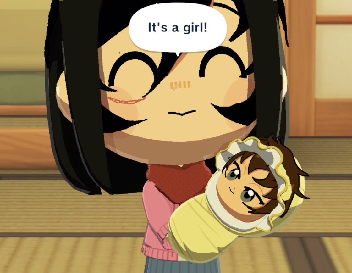 nine months in the womb and she looks like her stupid father