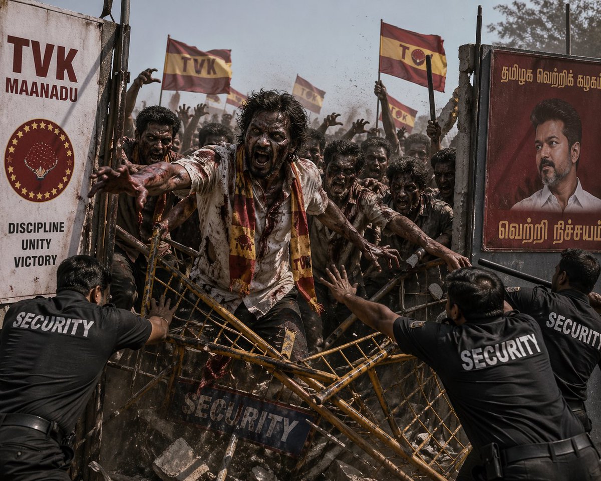beingatheist12's tweet image. ஏன் TVK க்கு வாக்களிக்கூடாது. 

1.  தன் கட்சிய கேள்வி கேட்க முதுகெலும்பில்லாத கூட்டம்.
2. கரூர் பிரச்சனையில் பரப்பிய வதந்தி. Ambulanceல கழுத்த நெரிஞ்சாங்க. Doc முதலுதவி செய்யாம கொன்னாங்க. கூட்டதுல 100 பேர் கத்தி வச்சு வேட்டுனாங்க.
3. யார் சொன்னாலும் மதிக்காத கூட்டம்.

#zombies