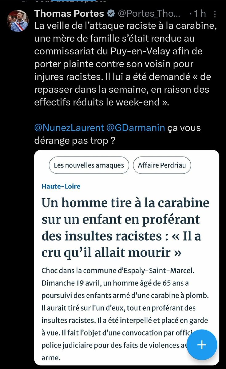 QuetzalCpte2sec's tweet image. Ça commence à se voir @NunezLaurent @GDarmanin 🤬
Est-ce que les personnes menacés par des terroristes vont-elles devoir s'armer pour protéger leurs enfants puisque vous êtes  incapables de le faire mais pire encore, de libérer le #Terrorist aussitôt après avoir été arrêté ?