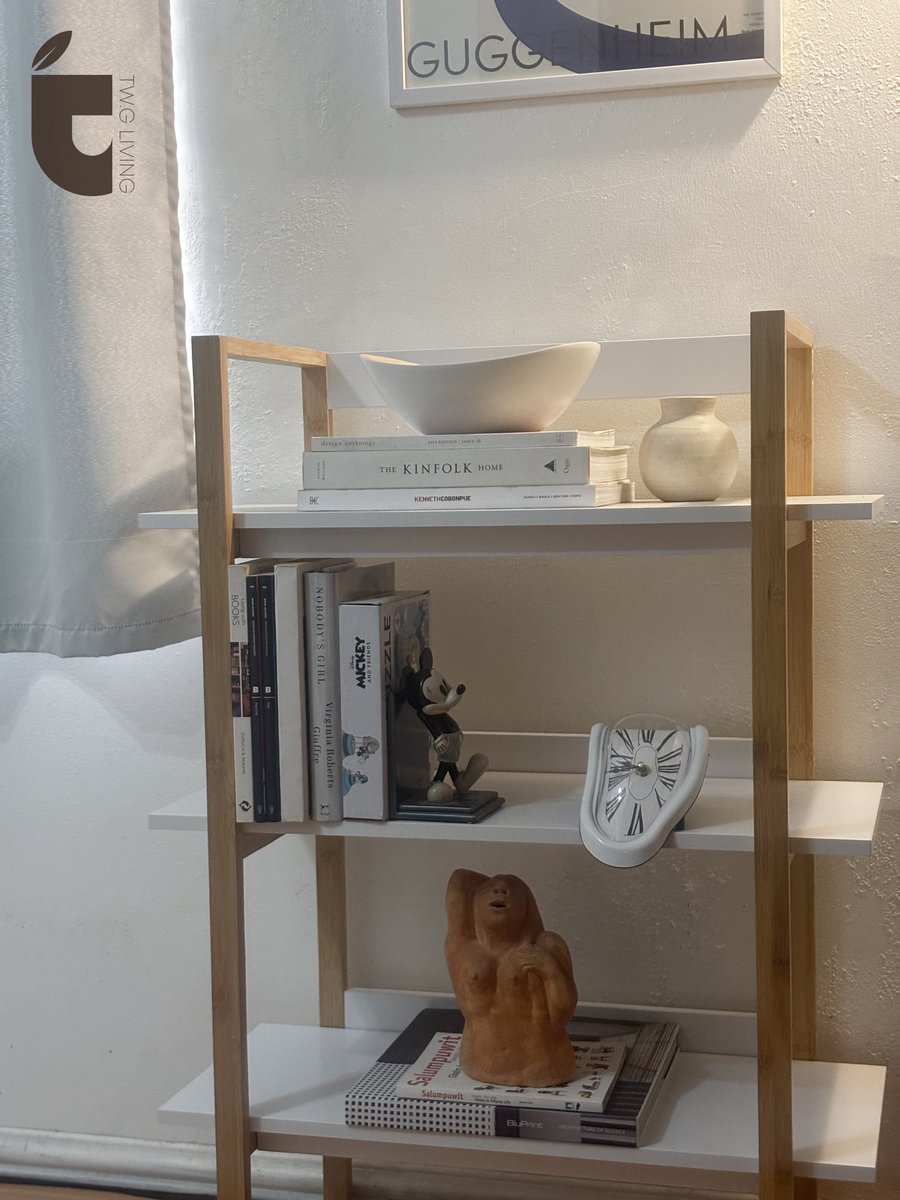 twgliving's tweet image. “A book is a masterpiece of thought, its shelf should be a masterpiece of form”

Wooden Shelf Rack by @mandauefoam #interiordecor #interiordesign #shelfstyling